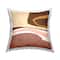 Stupell Industries Terracotta Abstract Landscape Fluid Shape Composition Throw Pillow 18" x 18"
